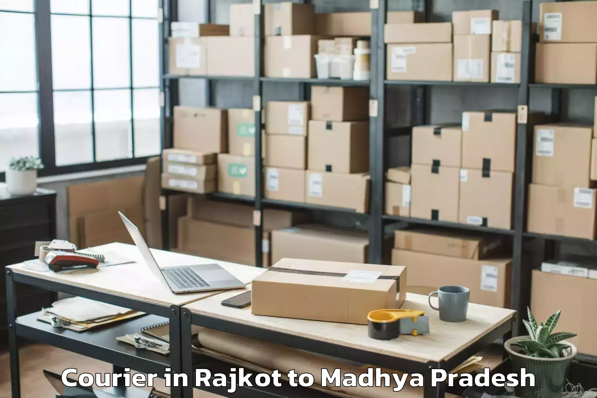 Efficient Rajkot to Ganj Basoda Courier